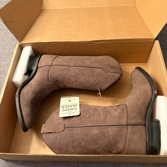 Cody James Brown Leather Western Cowboy Boots Size 7 – Brand New/With Tags - Picture 2 of 8